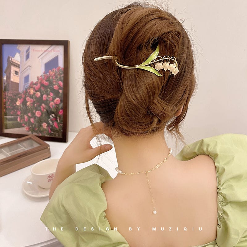 Süße Glockenblumen-Haarspange