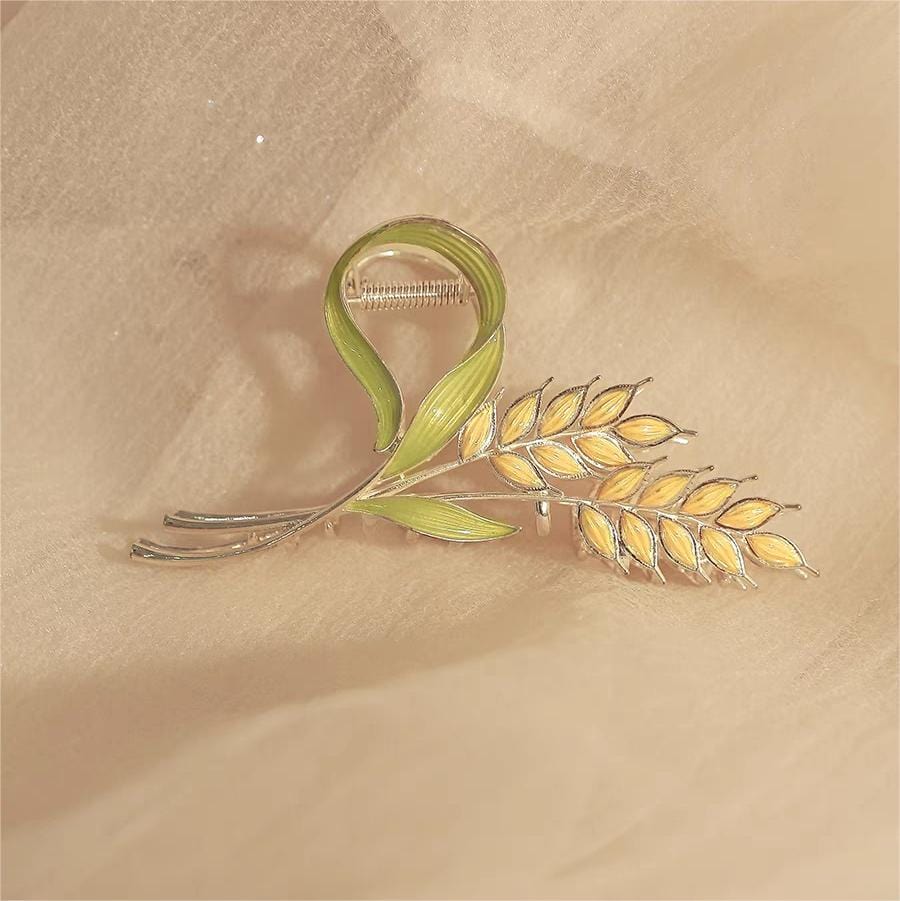 Goldene Ähren Chignon Krallenclip Haarspange