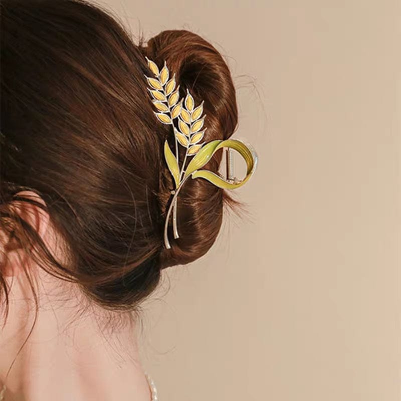 Goldene Ähren Chignon Krallenclip Haarspange