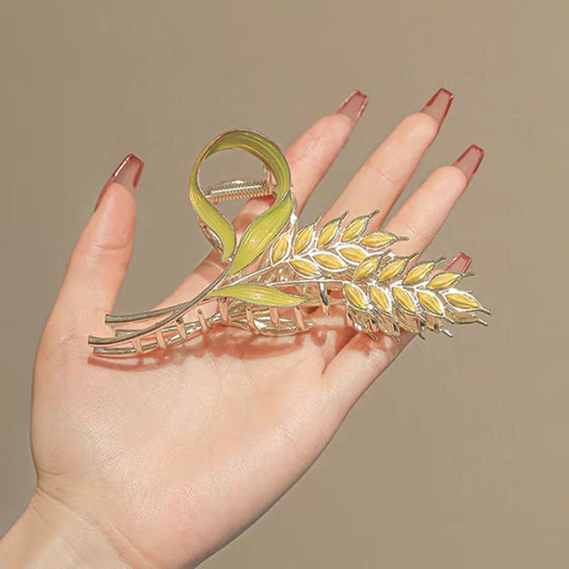 Goldene Ähren Chignon Krallenclip Haarspange