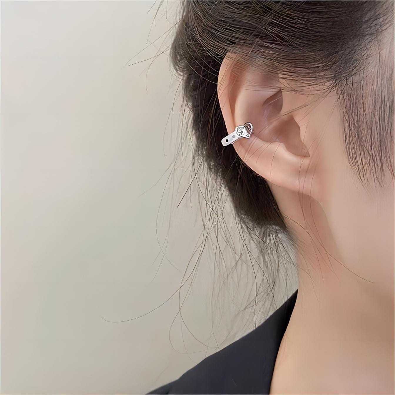 Boucles d'oreilles chics en forme de cœur