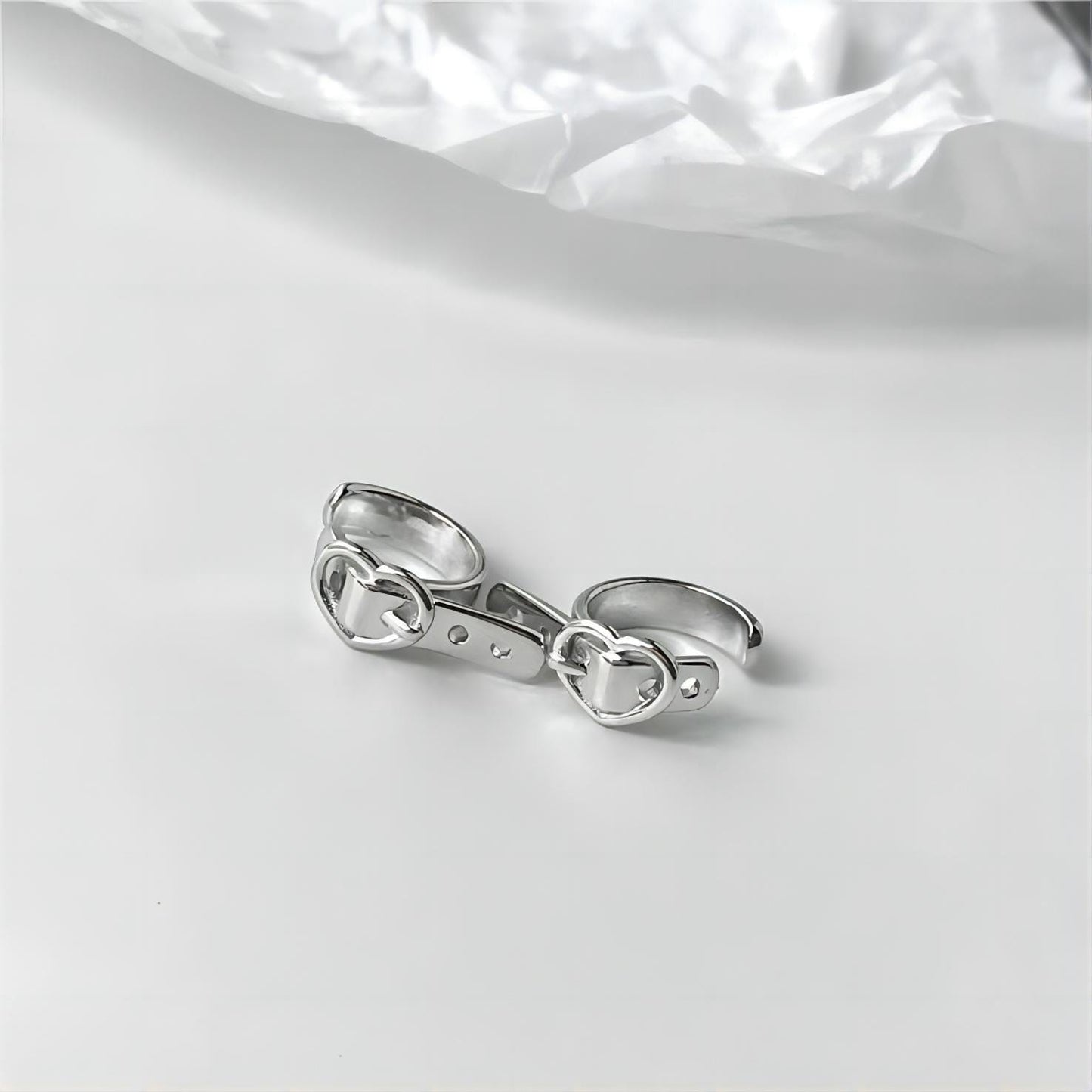 Boucles d'oreilles chics en forme de cœur