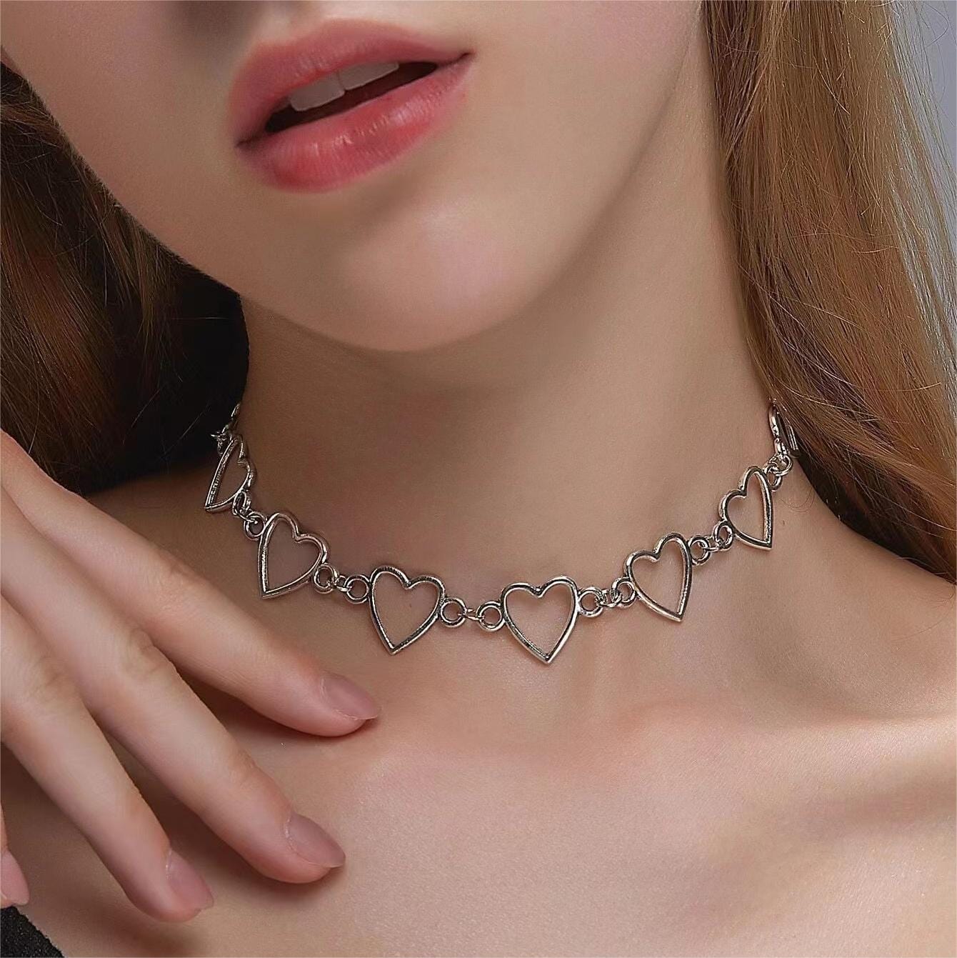 Cute Heart Chain Necklace