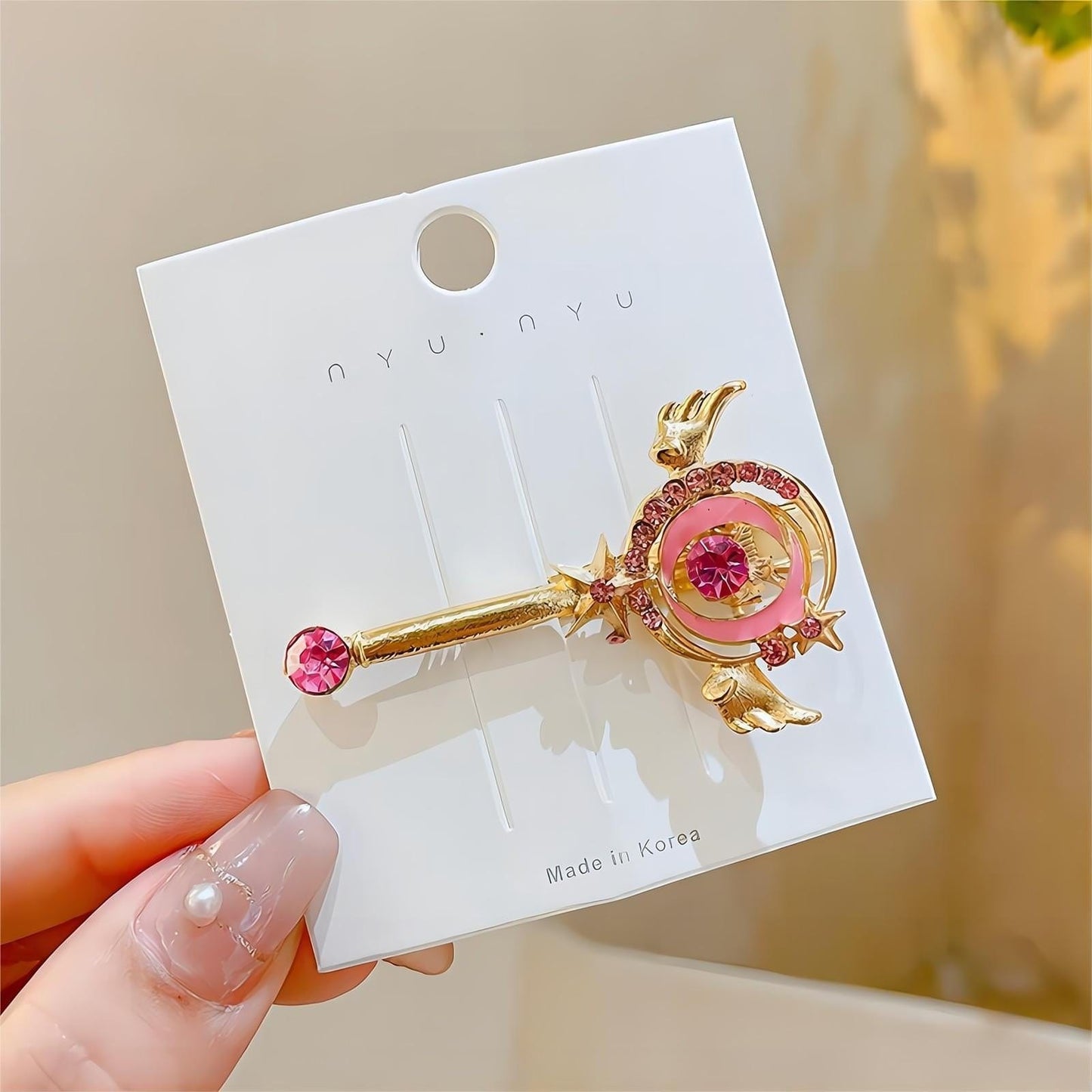 Schicke rosa Sailor Moon Haarspange