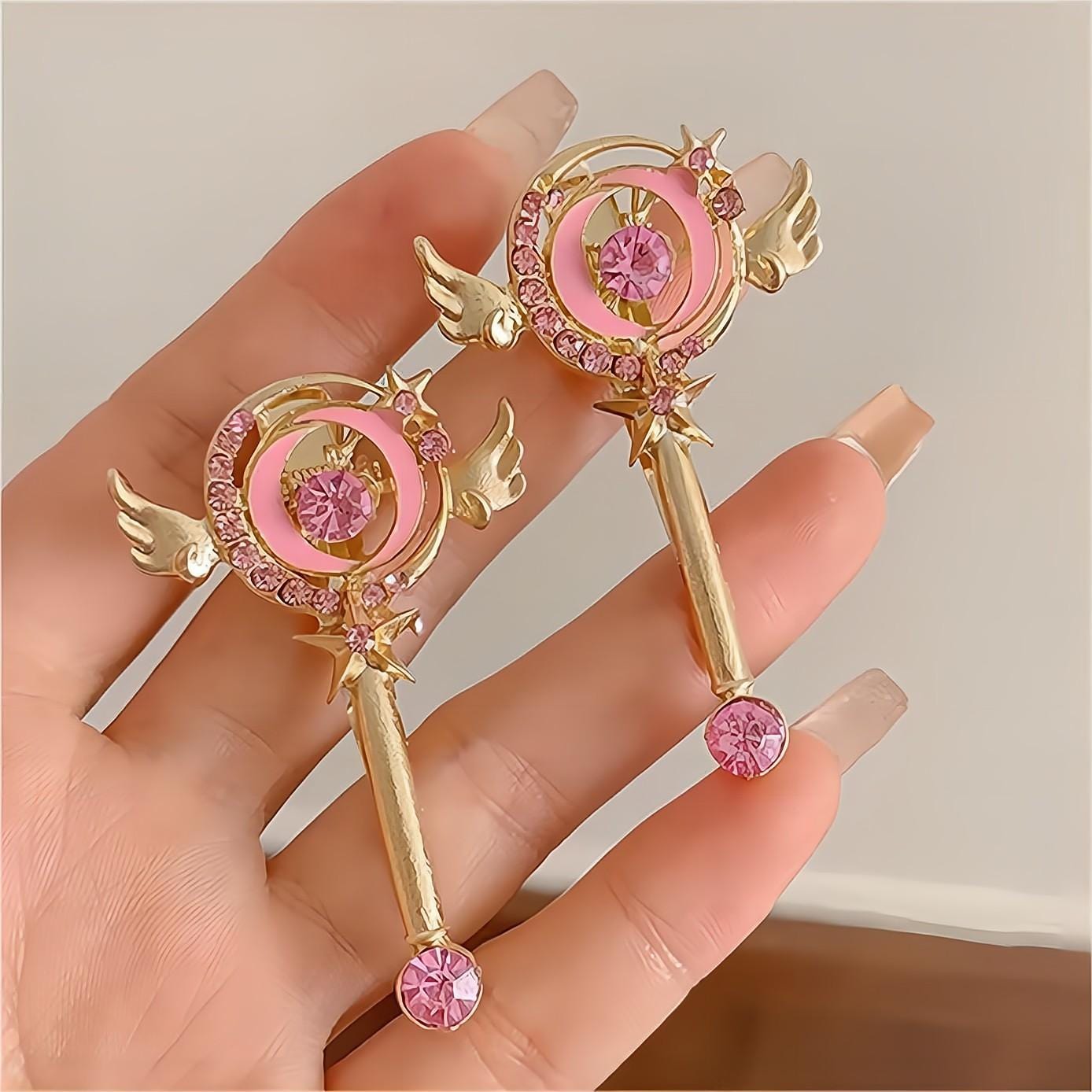 Schicke rosa Sailor Moon Haarspange