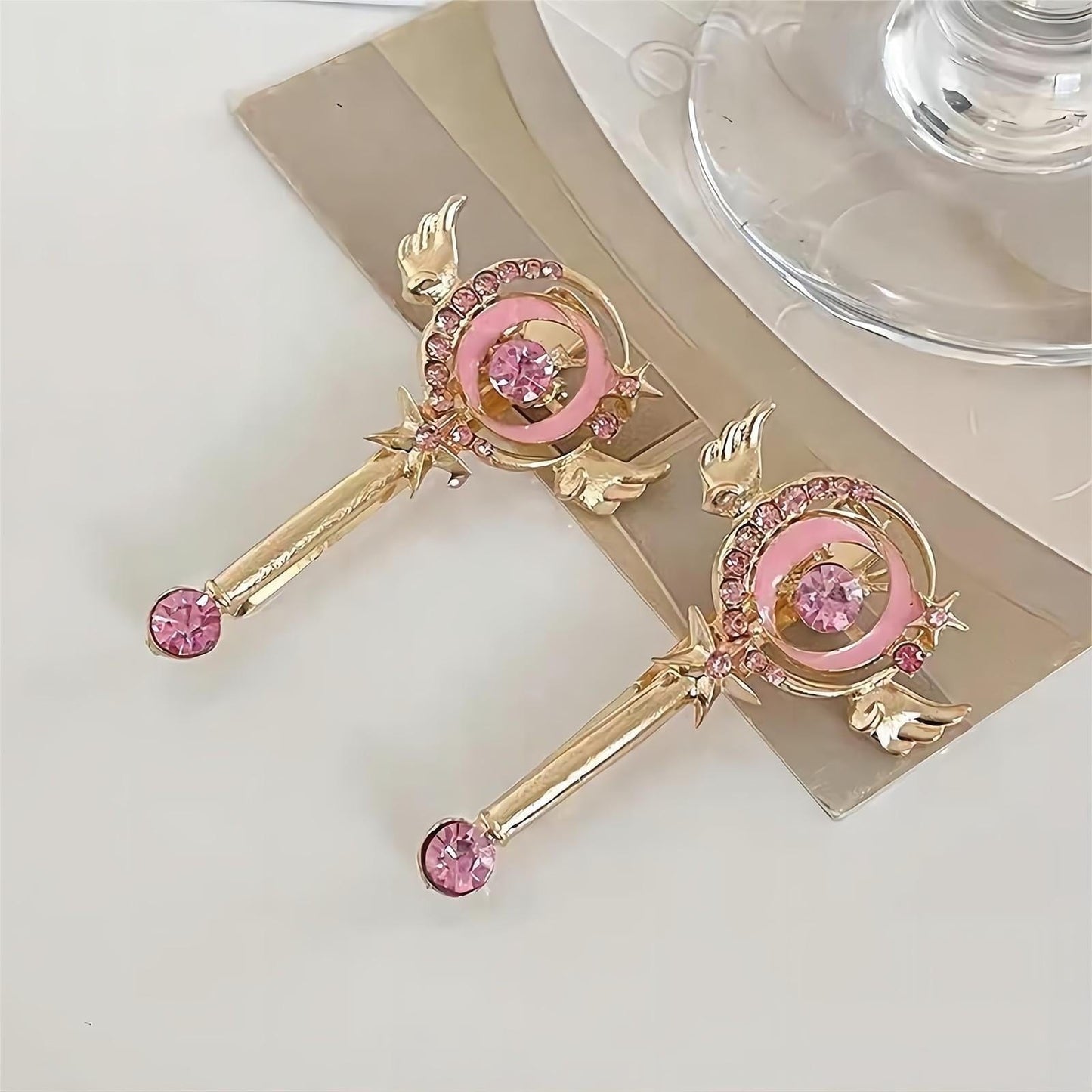 Schicke rosa Sailor Moon Haarspange