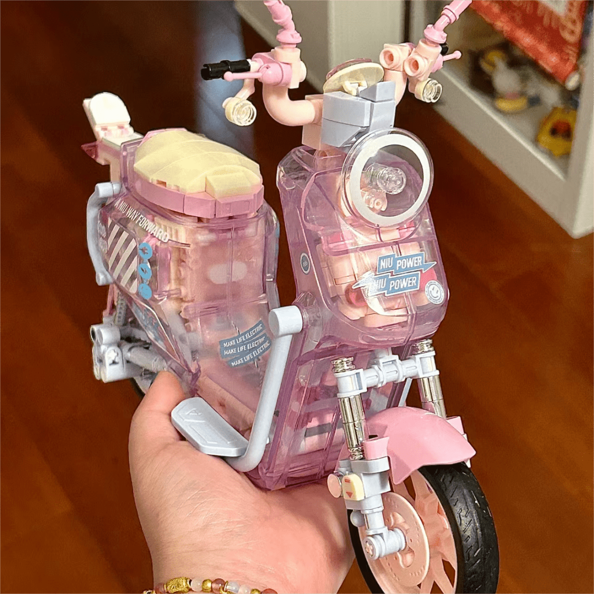Kawaii Pink Motor Building Bricks