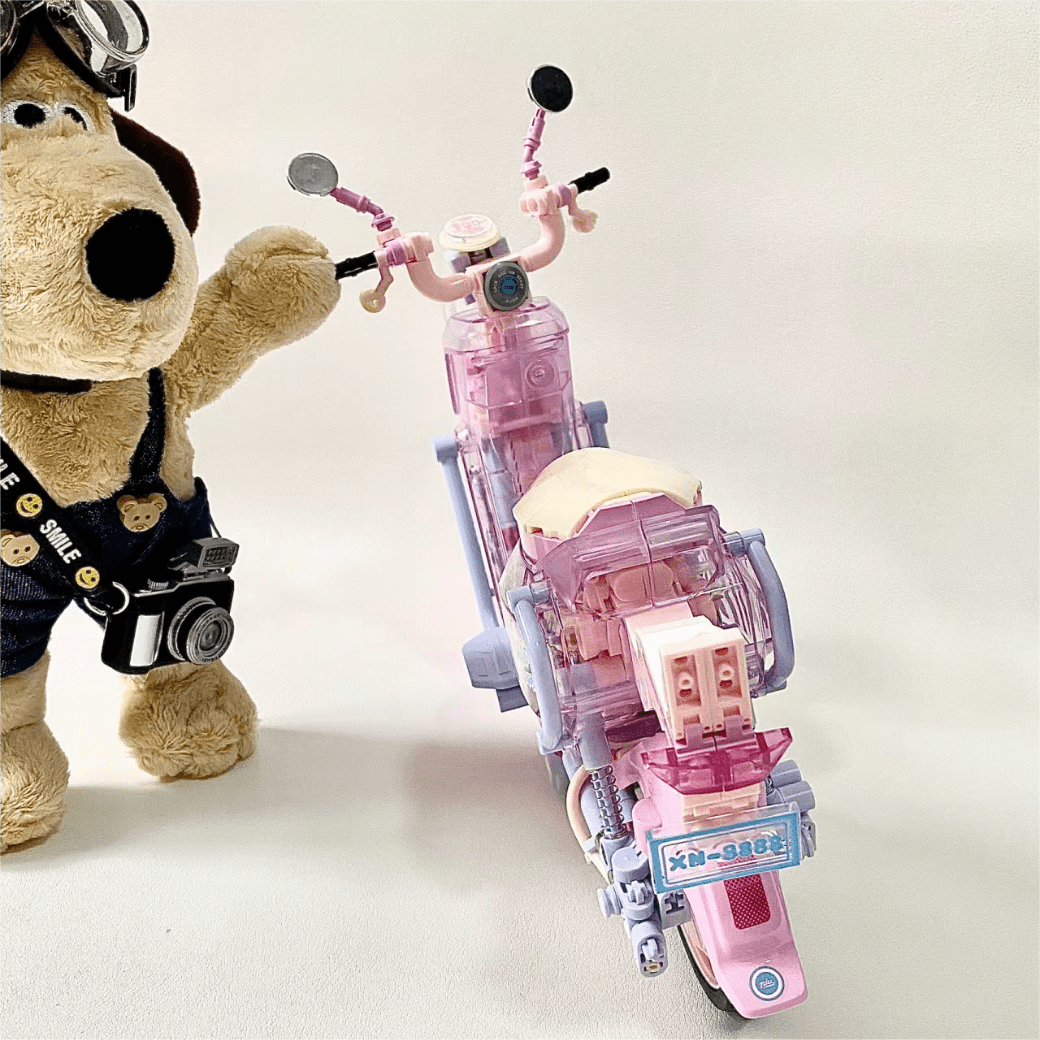Kawaii Pink Motor Building Bricks