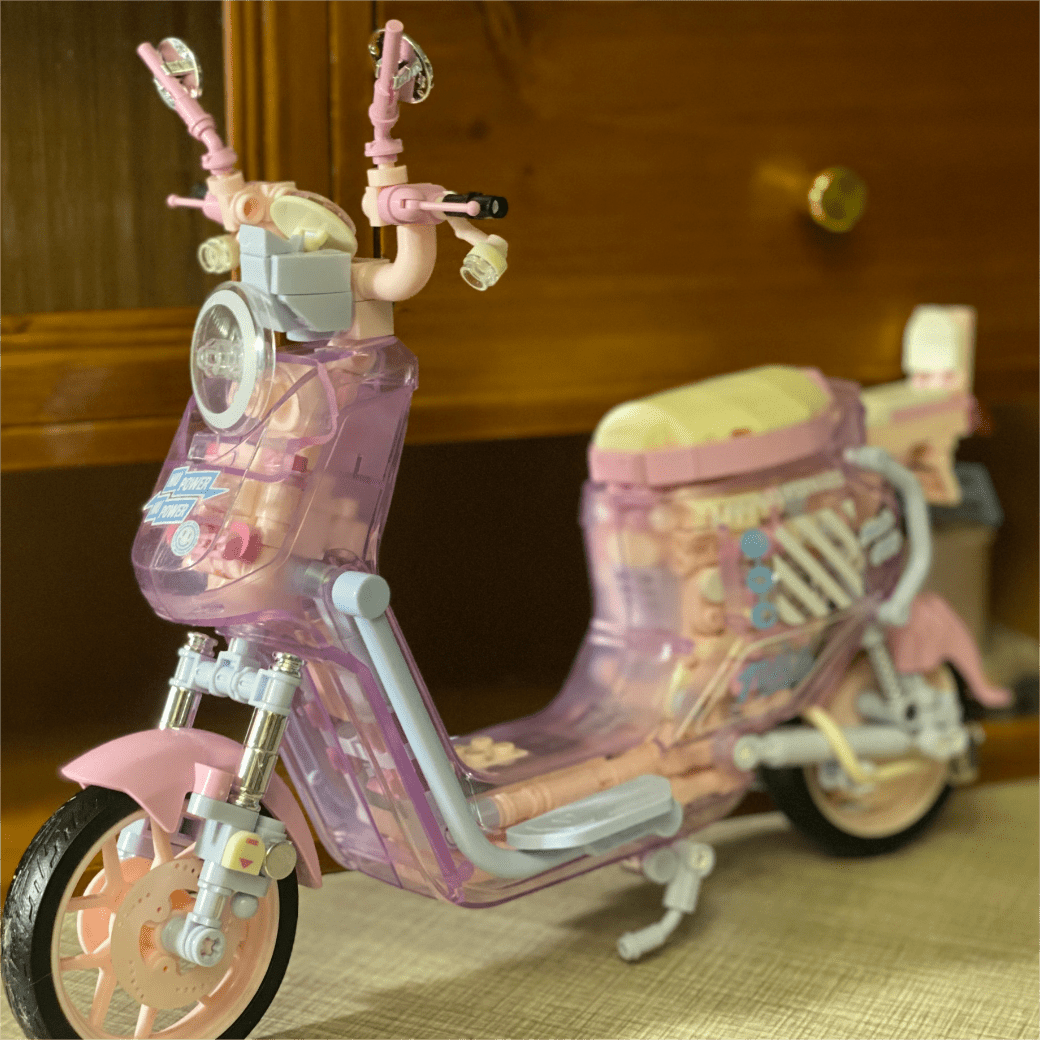 Kawaii Pink Motor Building Bricks