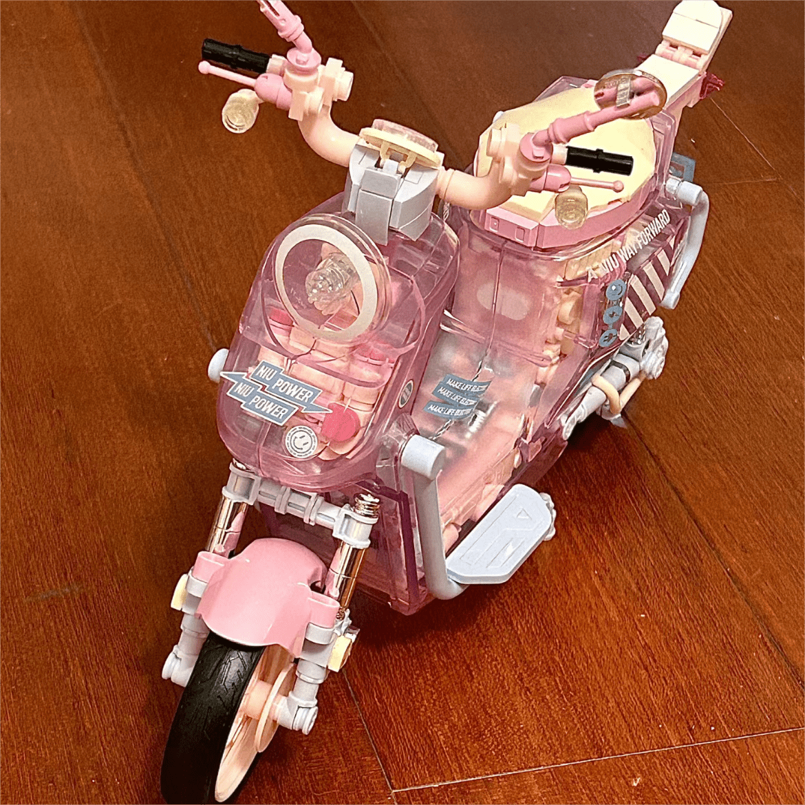 Kawaii Pink Motor Building Bricks