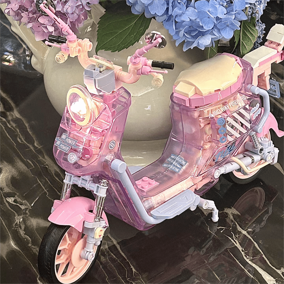 Kawaii Pink Motor Building Bricks