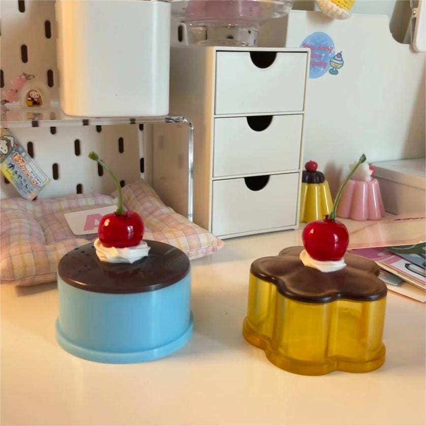 Cute Crystal Pudding Jewelry Box