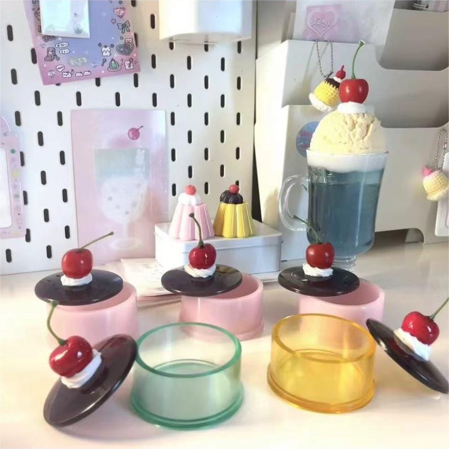 Cute Crystal Pudding Jewelry Box