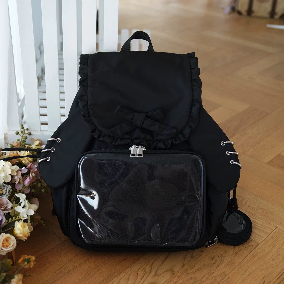 Rabbit Ears Transparent Display Backpack Bag