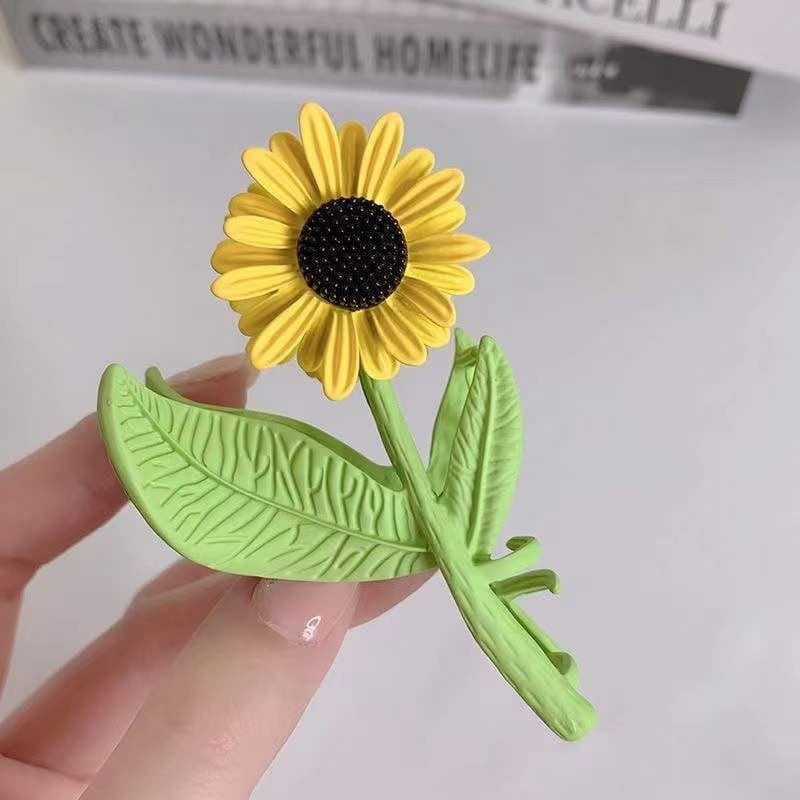 Süße Sonnenblume Chignon Kralle Clip Haarspange