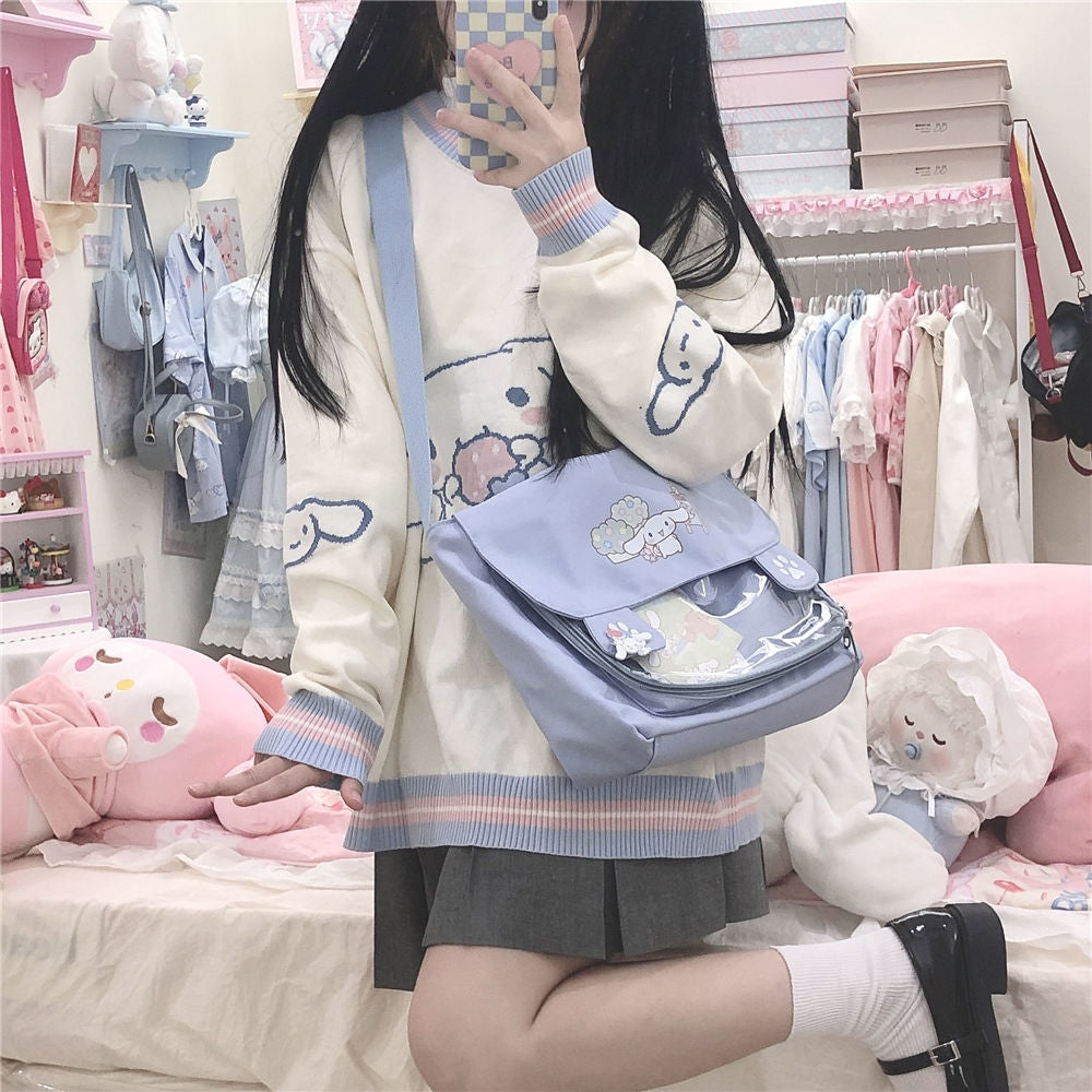 Cinnamoroll knit hoodie - cinnamoroll - cute - fairy kei - hooded - hoodies