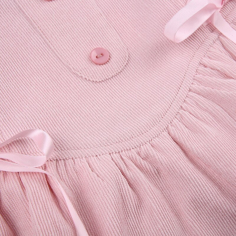 Corduroy baby doll skirt - angelcore - fae - faecore - french nymphette - lolita skirt