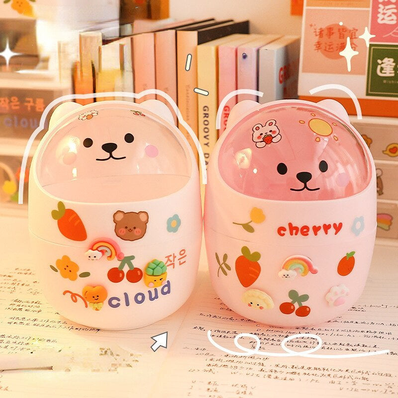 Cute animal desk organizers - bear - kawaii - babe - organization - organizer