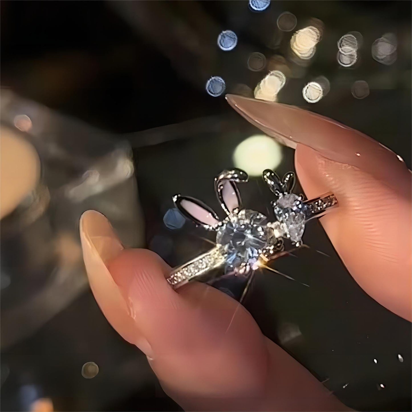 Cute Carrot Rabbit Ring