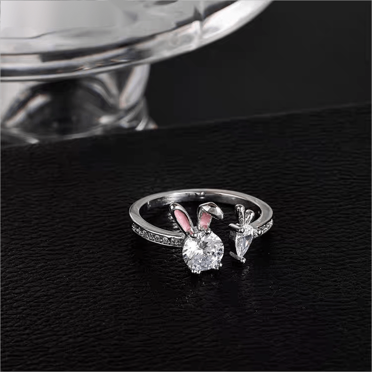 Cute Carrot Rabbit Ring
