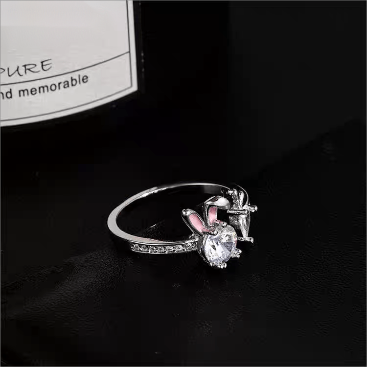 Cute Carrot Rabbit Ring