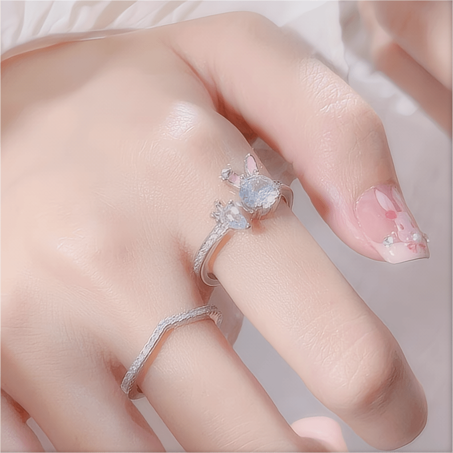 Cute Carrot Rabbit Ring