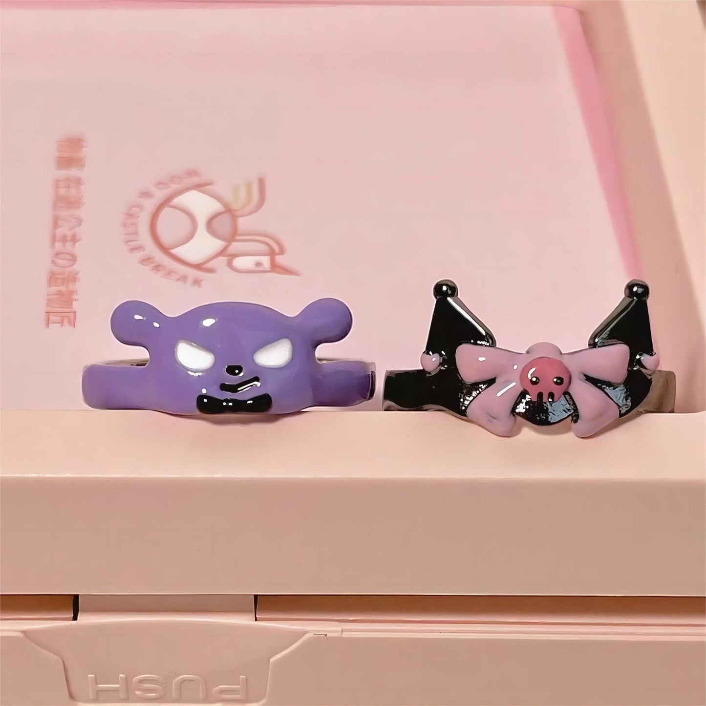 Cute Kuro Baku Matching Ring