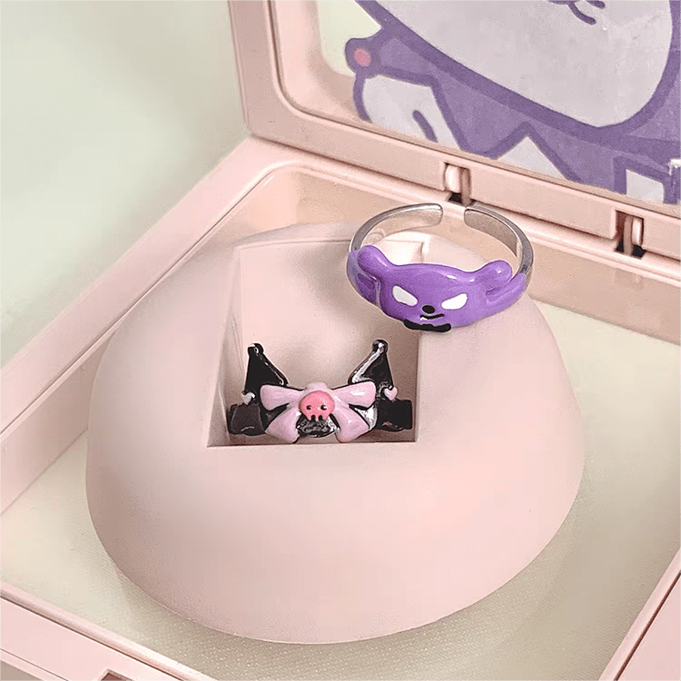 Cute Kuro Baku Matching Ring