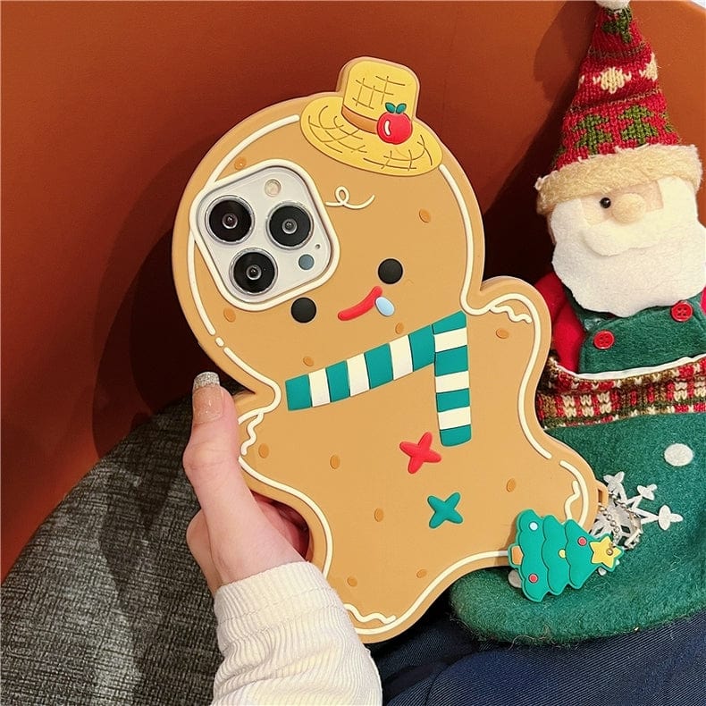 Coque iPhone Kawaii Gingerbread Man