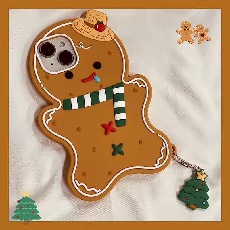 Coque iPhone Kawaii Gingerbread Man