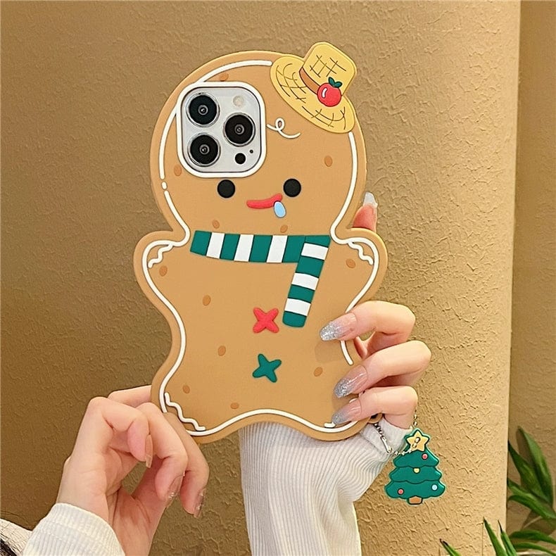Coque iPhone Kawaii Gingerbread Man
