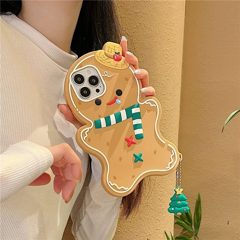 Coque iPhone Kawaii Gingerbread Man