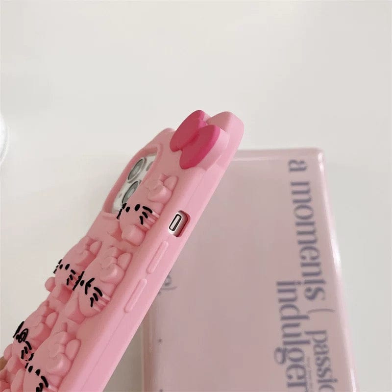 Cute Kitty Expressions Silicone iPhone Case