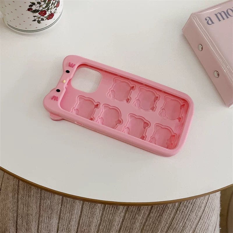 Cute Kitty Expressions Silicone iPhone Case