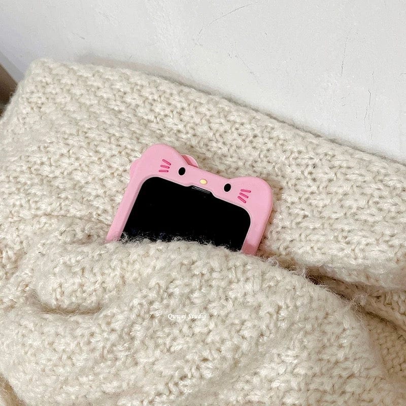 Cute Kitty Expressions Silicone iPhone Case