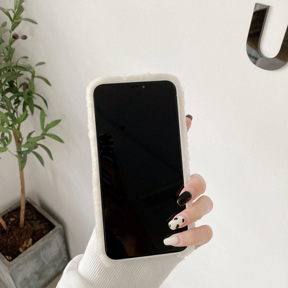 Süße Kawaii Bär Plüsch iPhone Hülle