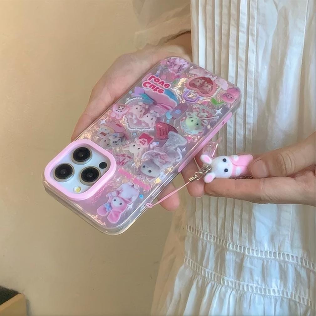 Cute Love Sylvanian Families iPhone Case