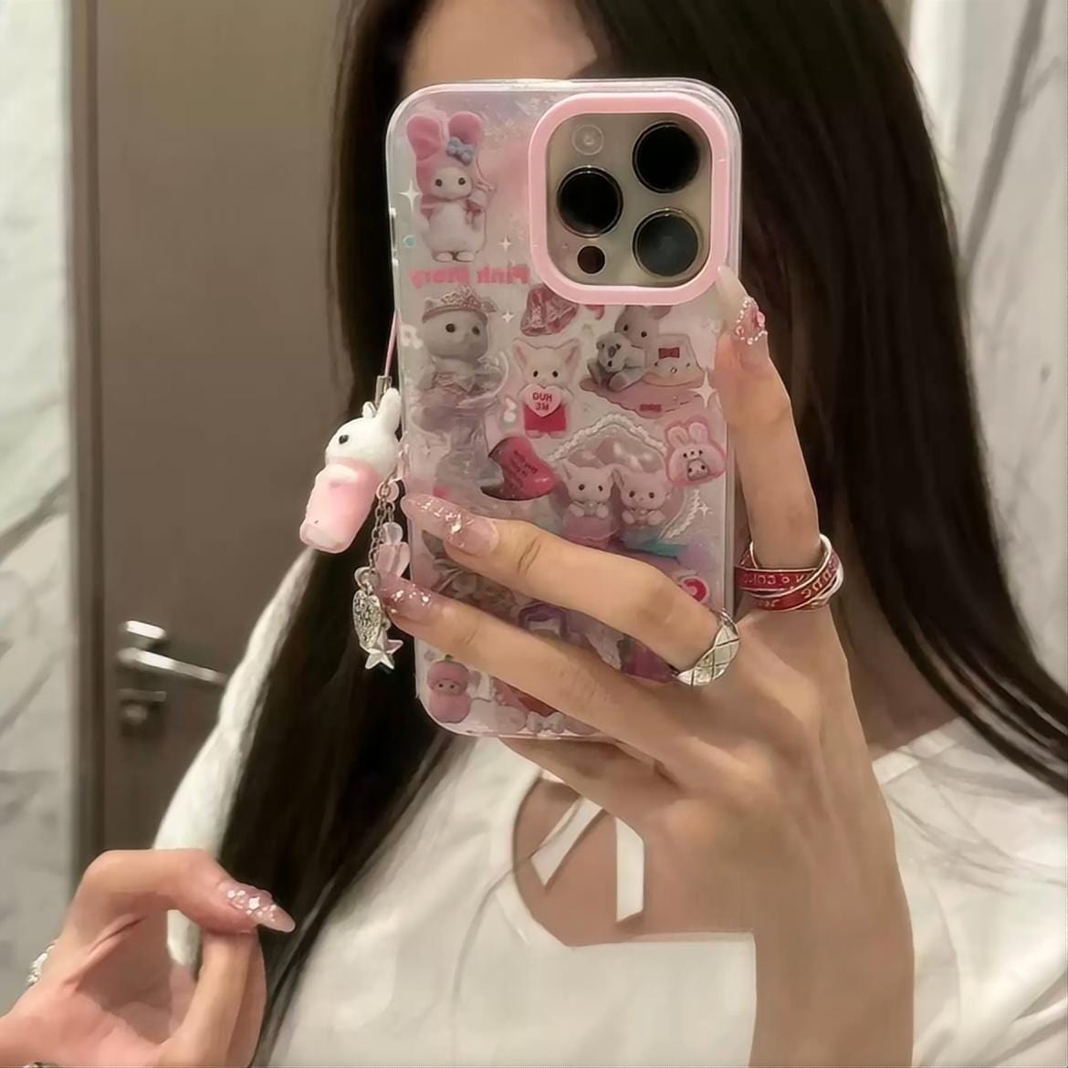 Cute Love Sylvanian Families iPhone Case