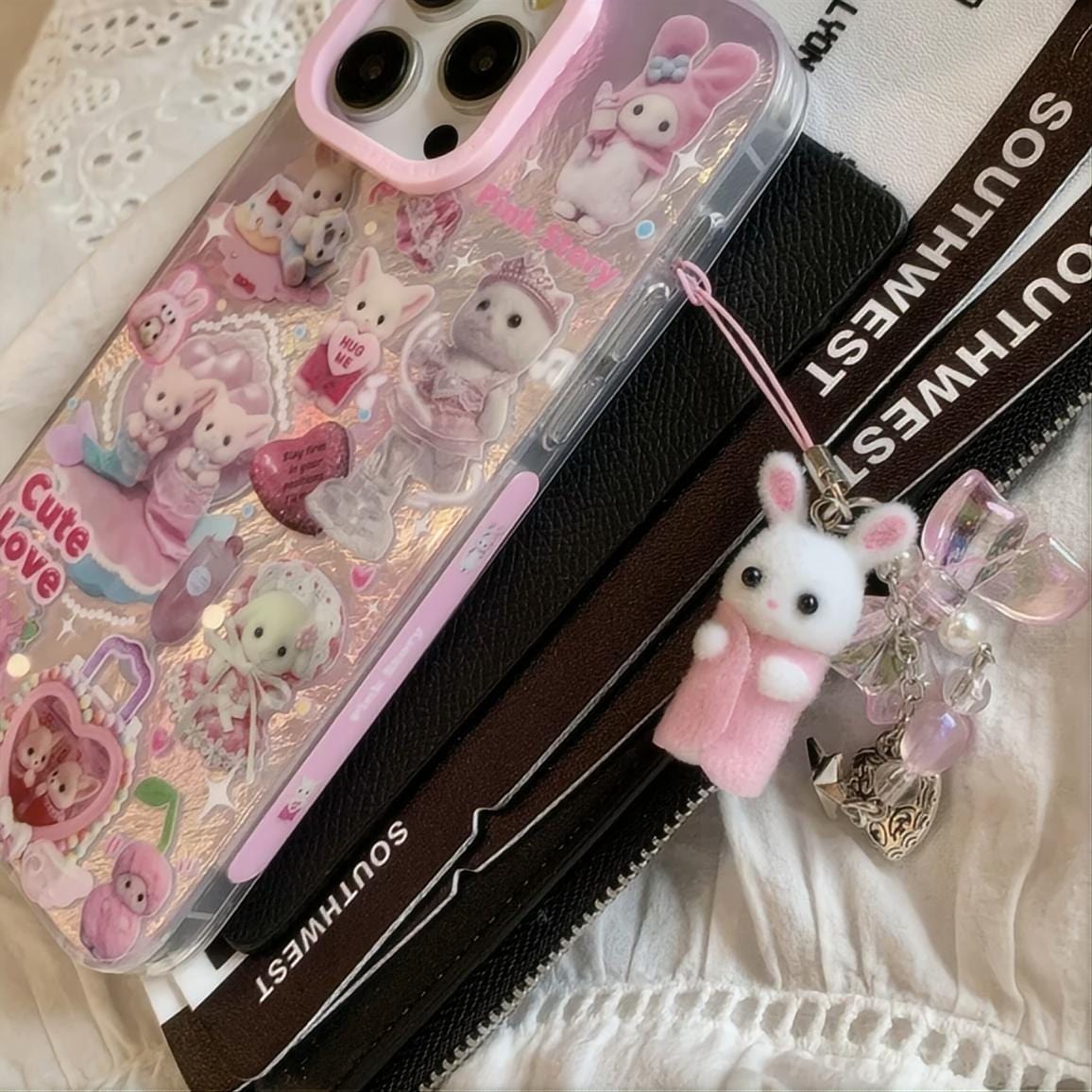 Cute Love Sylvanian Families iPhone Case