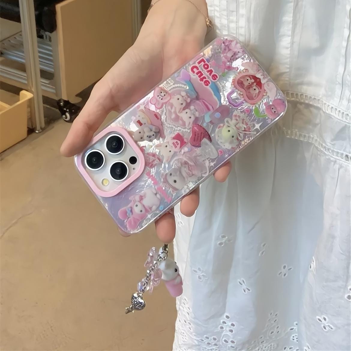 Cute Love Sylvanian Families iPhone Case