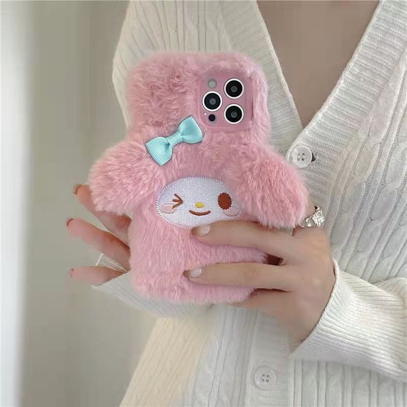 Süße Melo Pink Plüsch iPhone Hülle