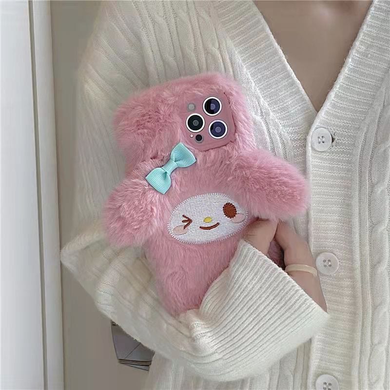 Süße Melo Pink Plüsch iPhone Hülle