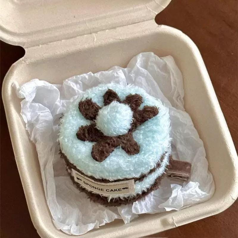 Cream Clip Hair Cute Dessert Cherry Plush