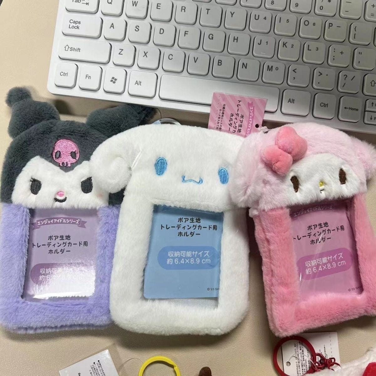 Plush Cute Kpop Photocard Holder Keychain