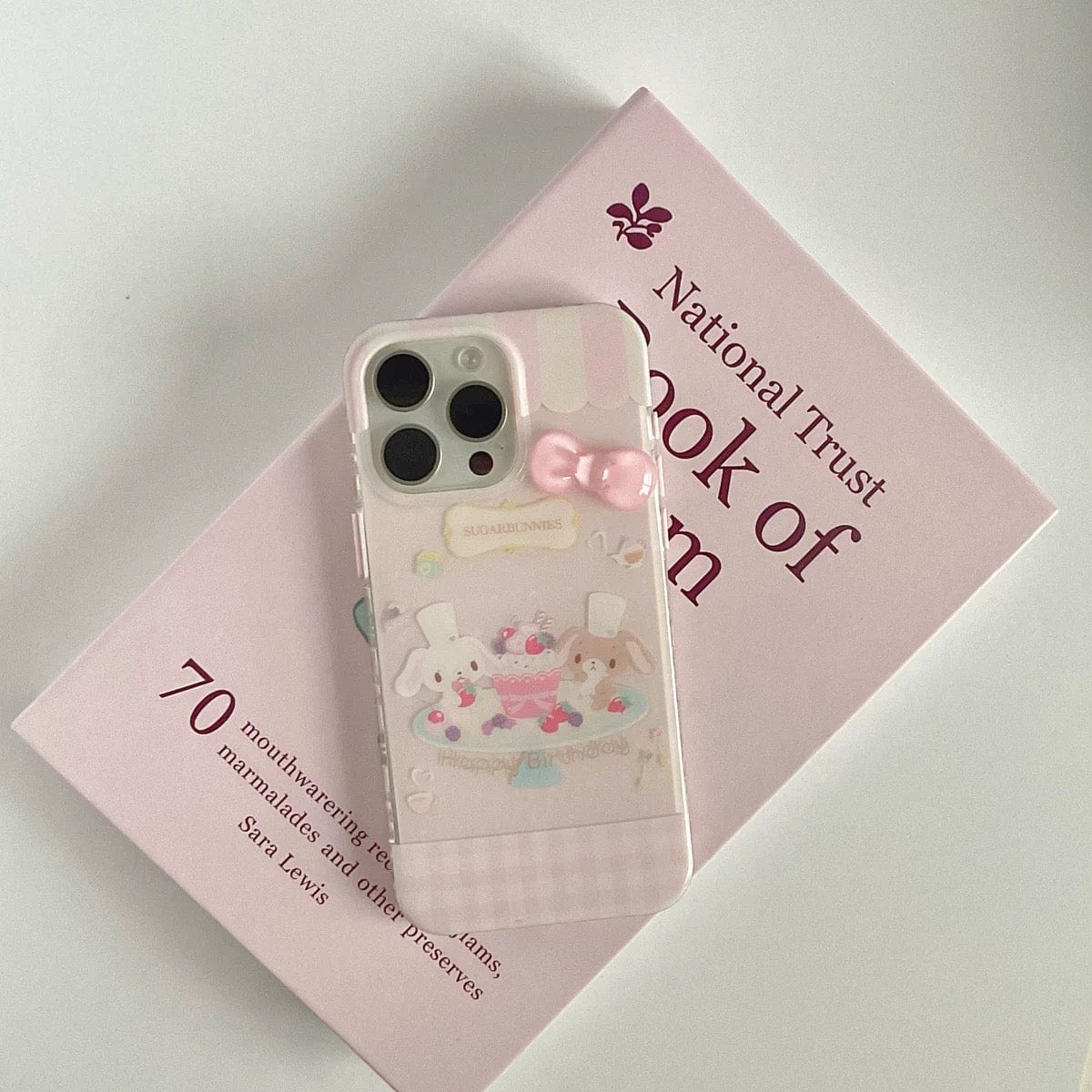 Cute Sugarbunnies Bowknot iPhone Case