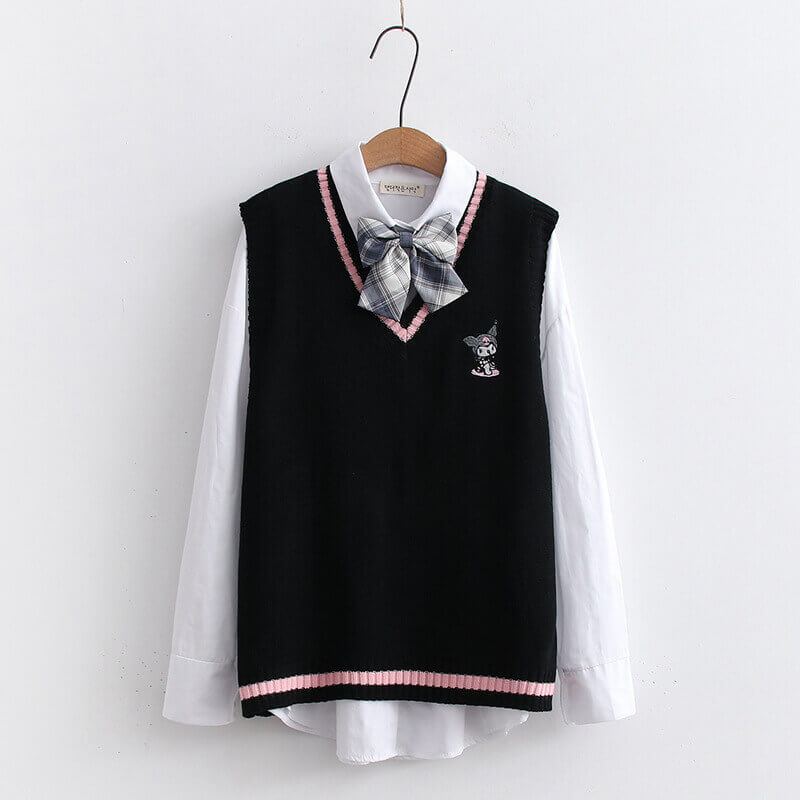 Cute Embroidery Sweater Vest