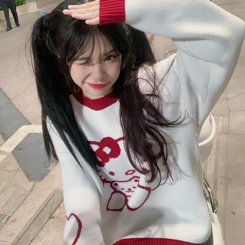 Cute Kitty Fluffy Sweater