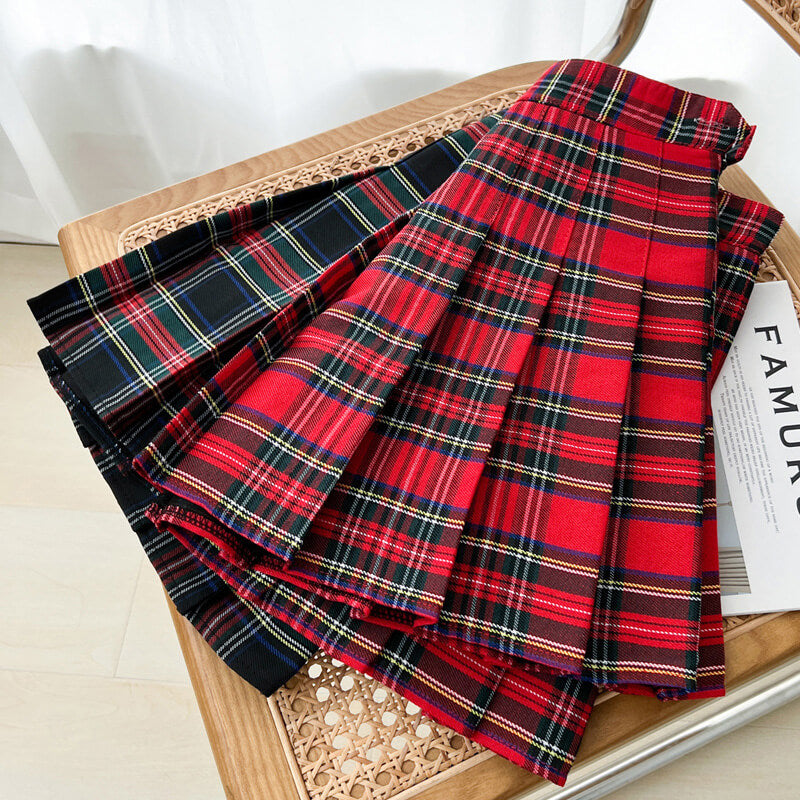 Red Plaid Skirt