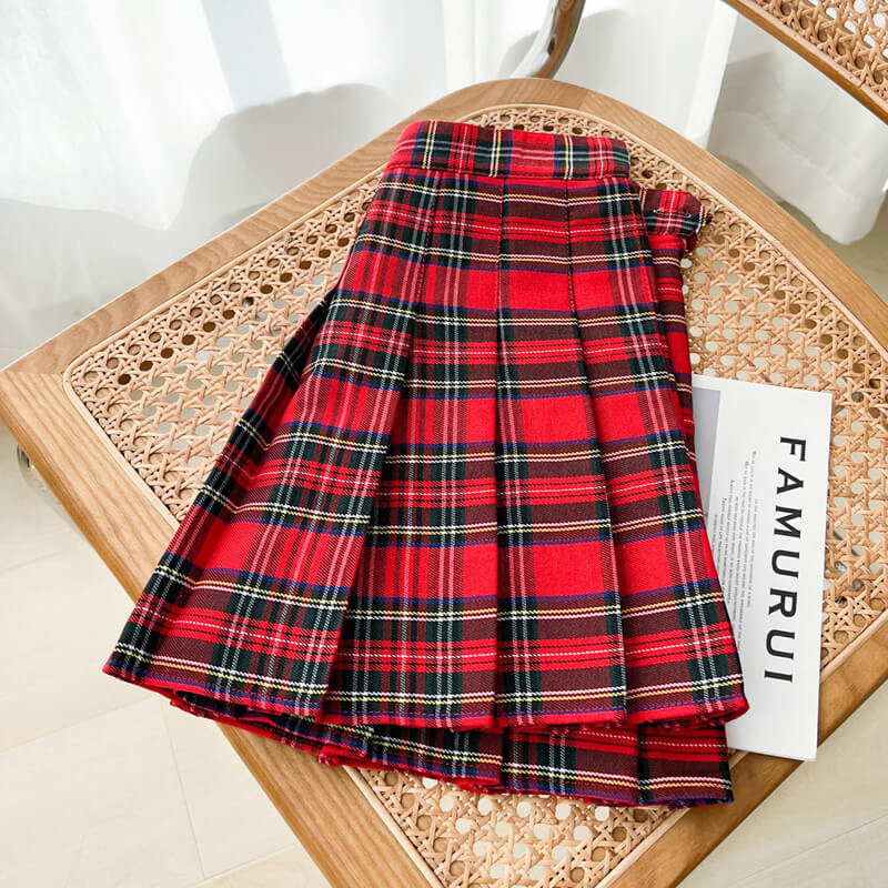 Red Plaid Skirt