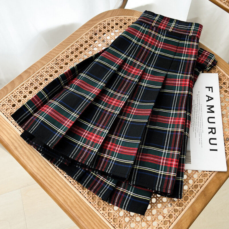 Red Plaid Skirt